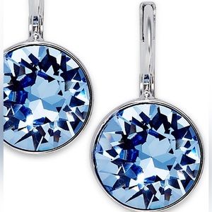 Swarovski Bella Blue Sapphire Earrings. Hardly Worn!